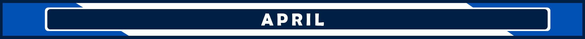 April Blue and White Banner